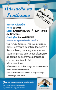 Adoração ao Santíssimo 30.06.2015